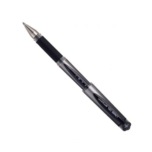 Uni Ball Signo Impact Gel Um 153s Rollerball Pens 10mm Black Pack 12 218990000 Fusion Office
