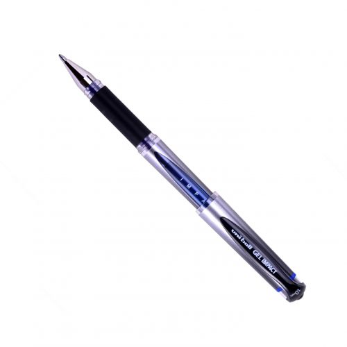 Uni Ball Signo Impact Gel Um 153s Rollerball Pens 10mm Blue Pack 12 219006000 Fusion Office