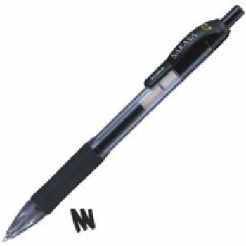 Zebra Sarasa Retractable Gel Rollerball Pens 07mm Black Pack 12 46810 Fusion Office