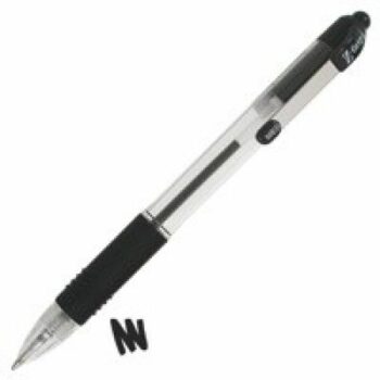 Zebra Z Grip Retractable Ballpoint Pens Black Pack 12 22210 Fusion Office