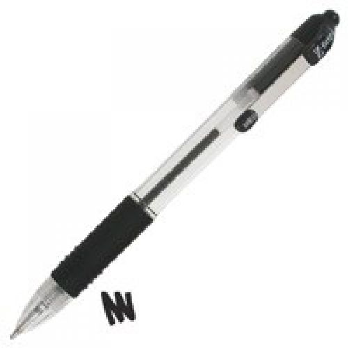 Zebra Z Grip Retractable Ballpoint Pens Black Pack 12 22210 Fusion Office