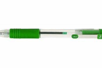 Zebra Z Grip Retractable Ballpoint Pens Green Pack 12 22240 Fusion Office