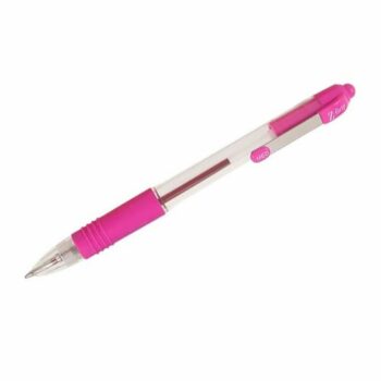 Zebra Z Grip Retractable Ballpoint Pens Pink Pack 12 22270 Fusion Office