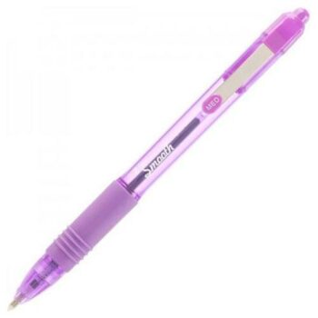 Zebra Z Grip Smooth Rectractable Ballpoint Pens Violet Pack 12 22568 Fusion Office