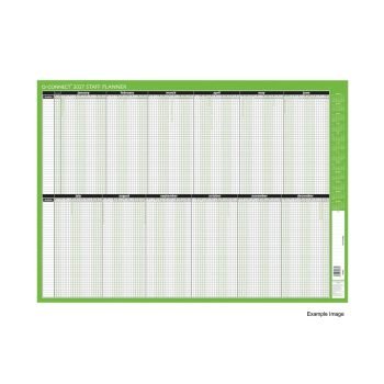 Staff Year Planner 2027 Unmounted Laminated - Fusion Office Ltd