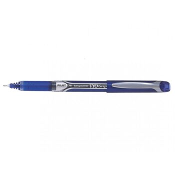 Pilot V10 Grip Rollerball Pens Hi-Tecpoint Blue BXGPN-V10-L - Pack 12