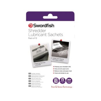 Swordfish Shredder Lubricant Sachets 40015 - Pack 12