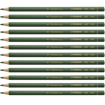 Stabilo All 8043 Green Chinagraph Pencils - Pack 12