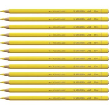Stabilo All 8044 Yellow Chinagraph Pencils - Pack 12