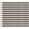 Stabilo All 8045 Brown Chinagraph Pencils - Pack 12