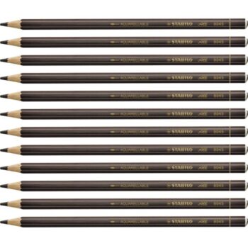 Stabilo All 8045 Brown Chinagraph Pencils - Pack 12