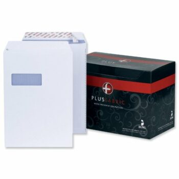C4 White Window Envelopes