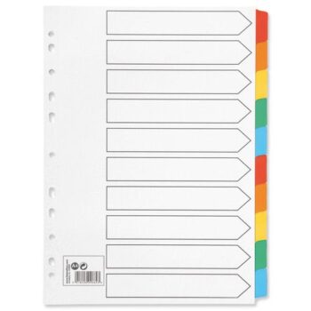 Dividers - Card with Plastic Tabs Dividers