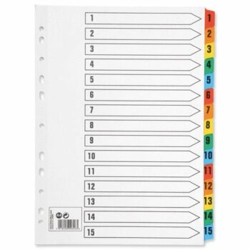 Indexes - Card with Plastic Tabs Indexes