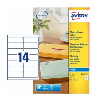 Clear Inkjet Labels