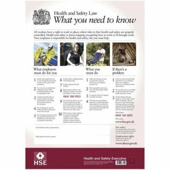 Health and Safety Posters