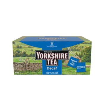 Yorkshire Tagged Decaf Tea Bags Enveloped - Box of 200