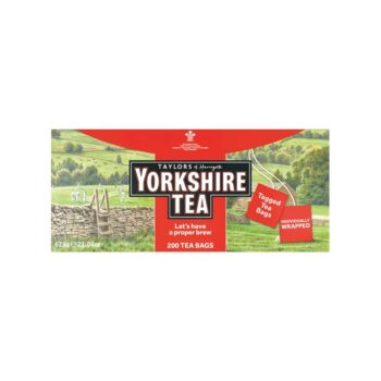 Yorkshire Tagged Tea Bags Enveloped - Box of 200