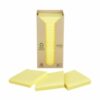3M 654-1T Post-it Recycled Notes 76x76mm Canary Yellow Pack 16 7100172245