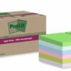 3M Post-it Super Sticky Recycled Notes 47.6x47.6mm Assorted - Pack 12 7100284780