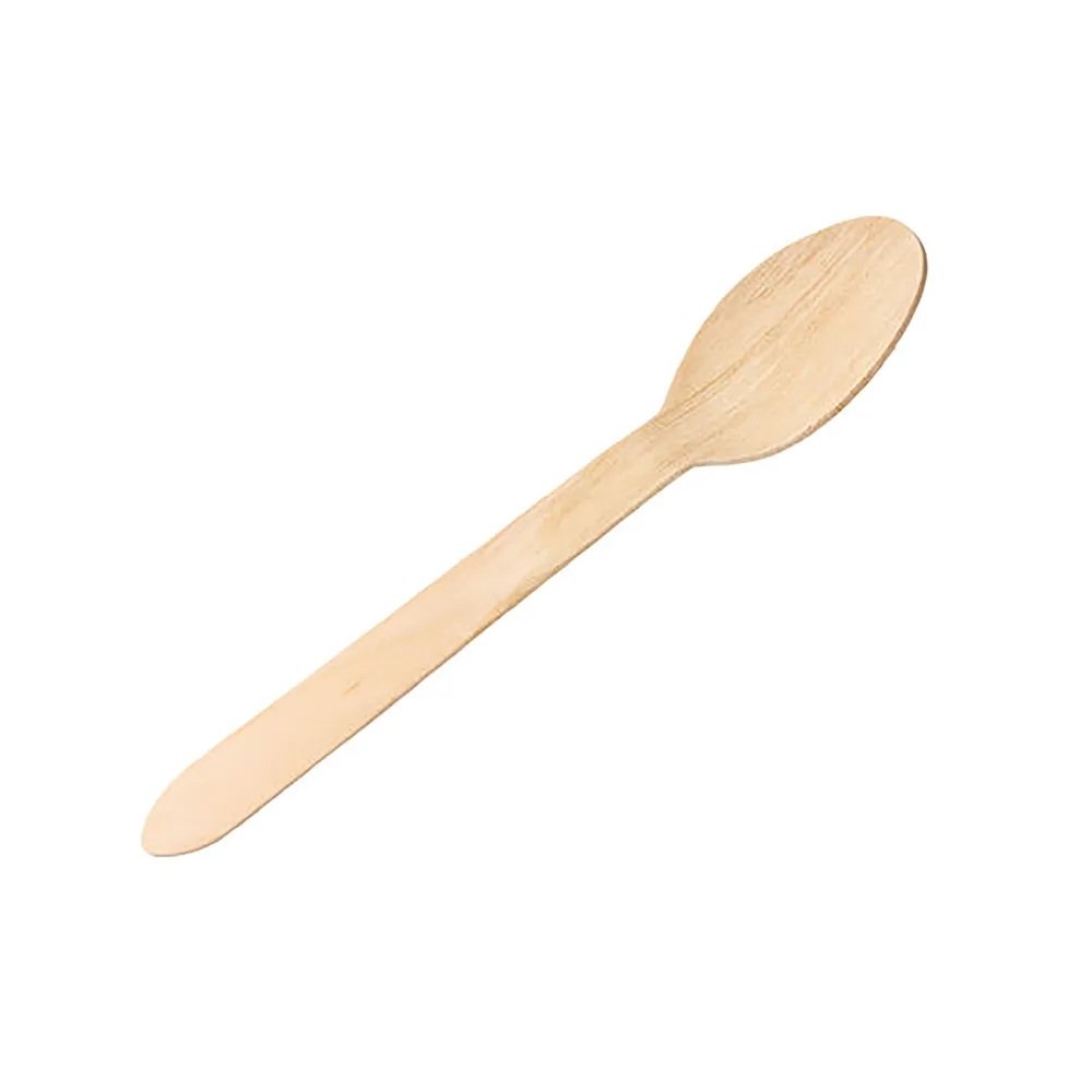 Disposable Enviro Birchwood Spoons Pack 100 - Fusion Office UK