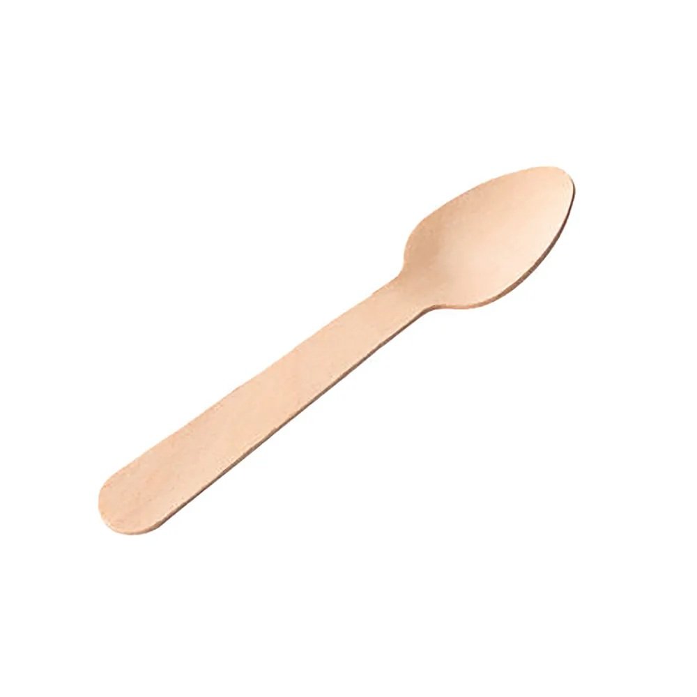 Disposable Enviro Birchwood Teaspoons Pack 100 - Fusion Office UK