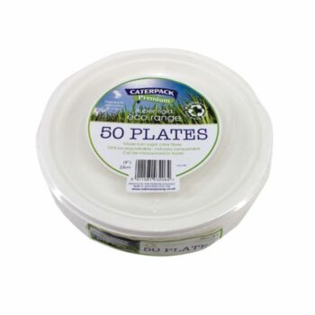 Biodegradable Compostable Plates 9 Inch Pack 50 Fusion Office