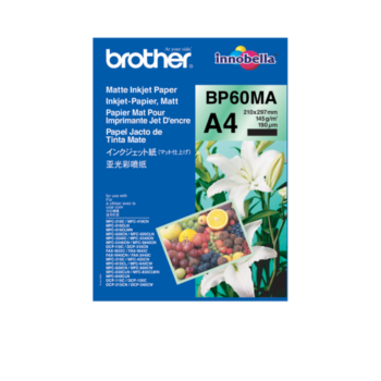 Brother BP60MA4 Matte A4 Inkjet Paper White Pack 25