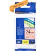 Brother TZE-B51 P-Touch Black On Fluorescent Orange Label Tape 24mm x 5m TZEB51