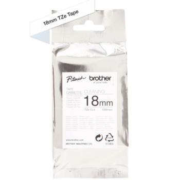 Brother TZE-CL4 P-Touch Label Head Cleaning Tape 18mm TZECL4
