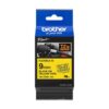 Brother TZE-FX621 P-Touch Black On Yellow FlexibleID Label Tape 9mm x 8m TZEFX621