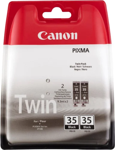 Canon PGI-35BKTWINC Black Inkjet Cartridges 2 Pack 1509B029