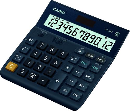 Casio DH-12ET 12 Digit Desktop Calculator Black DH12ET