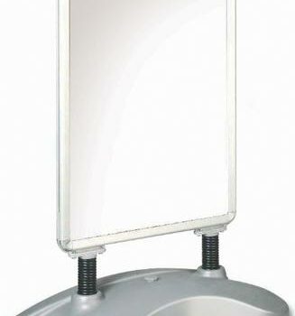 Deflecto A1 Pavement Display Stand with Snap Frame Silver Effect PPA100S