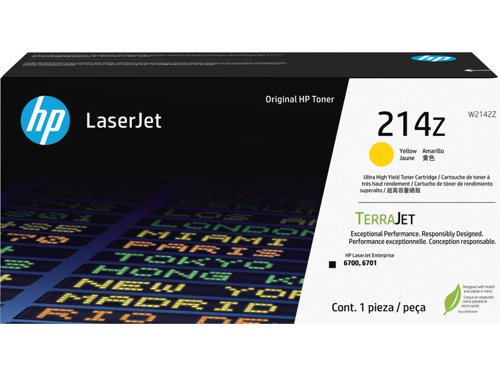 HP 214Z Ultra High Yield Yellow Original Laserjet Toner Cartridge W2142Z