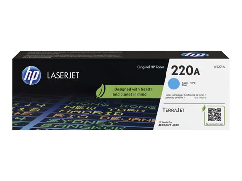HP 220A Cyan Original Laserjet Toner Cartridge W2201A