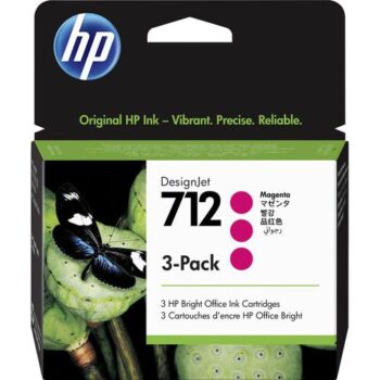 HP 712 3 Pack Magenta DesignJet Ink Cartridges 29ml 3ED78A