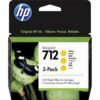 HP 712 3 Pack Yellow DesignJet Ink Cartridges 29ml 3ED79A
