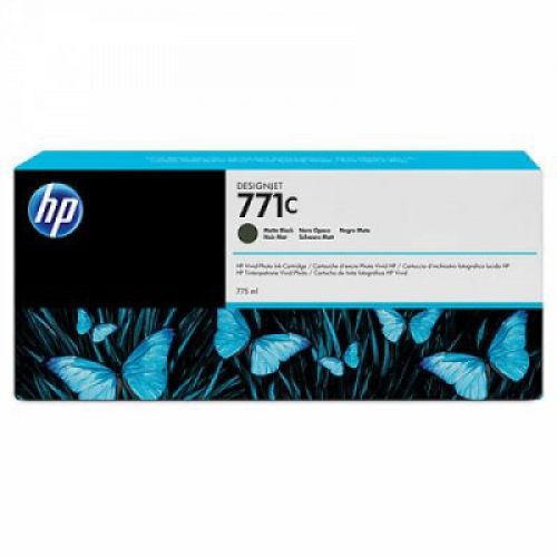 HP 771C Matte Black DesignJet Ink Cartridge 775ml B6Y07A