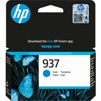 HP 937 Cyan Original Ink Cartridge 4S6W2NE