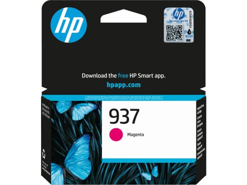 HP 937 Magenta Original Ink Cartridge 4S6W3NE