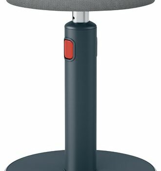 Leitz Ergo Cosy Active Sit Stand Stool Velvet Grey 65180089