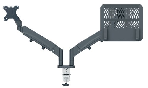 Leitz Ergo Space Saving Dual Monitor & Laptop Arm 65380089