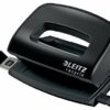 Leitz NeXXt Recycle Mini 2-Hole Punch Black 10 Sheets 50100095