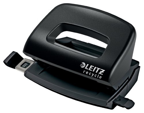 Leitz NeXXt Recycle Mini 2-Hole Punch Black 10 Sheets 50100095