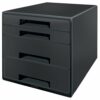 Leitz Recycle 4 Drawer Unit Black 53720095