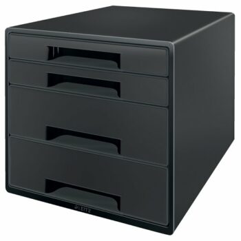 Leitz Recycle 4 Drawer Unit Black 53720095