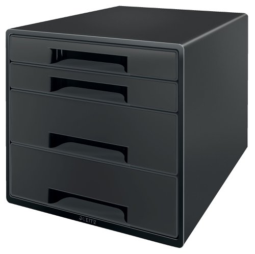 Leitz Recycle 4 Drawer Unit Black 53720095