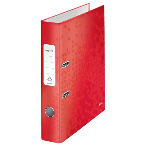 Leitz WOW Lever-Arch Files 50mm Red 10060026 Pack 10