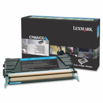 Lexmark Cyan Return Program Toner Cartridge C746A1CG